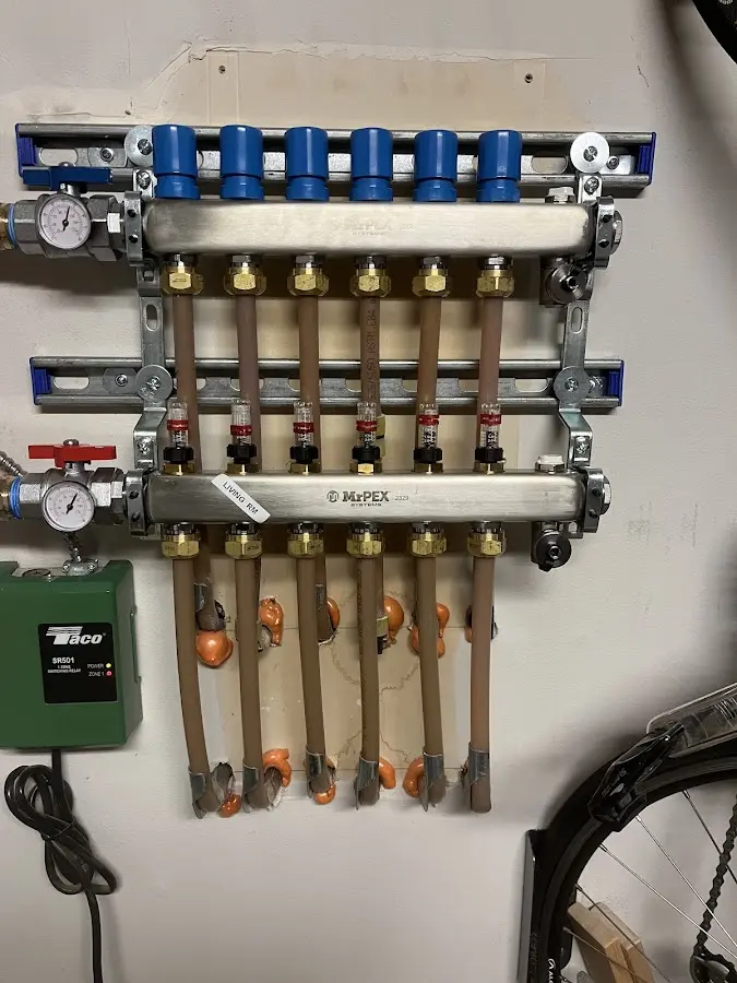 Plumber performing Gas Line Installation at a residential property in Alvarado